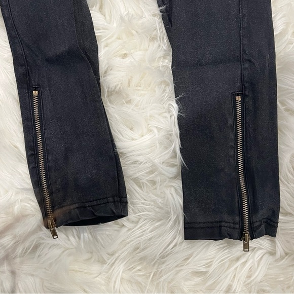 Black Moto Skinny Pants - Picture 2 of 4